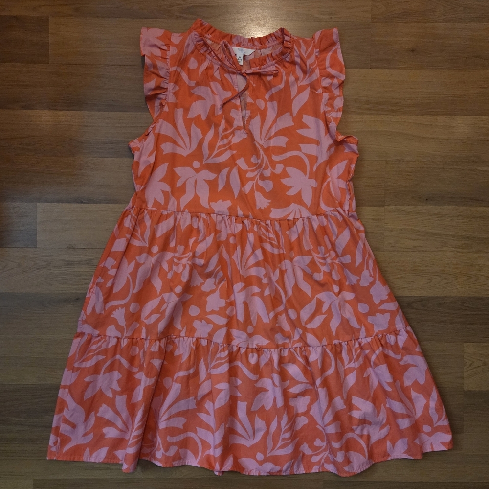 Womens Floral Pink Dress